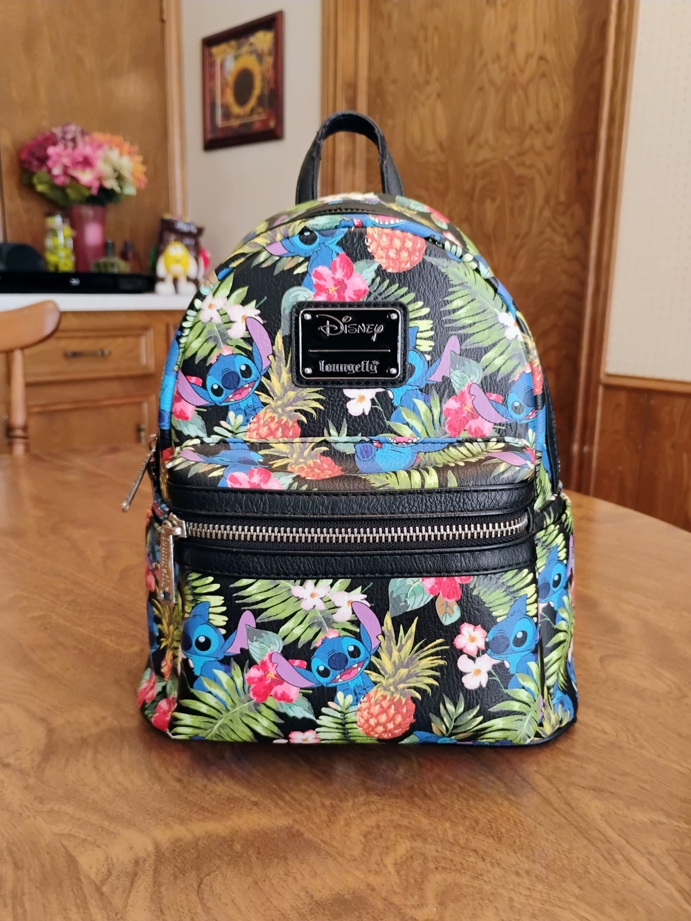 Disney Loungefly Original Parks Stitch Pineapple Tropical Mini Backpack Retired